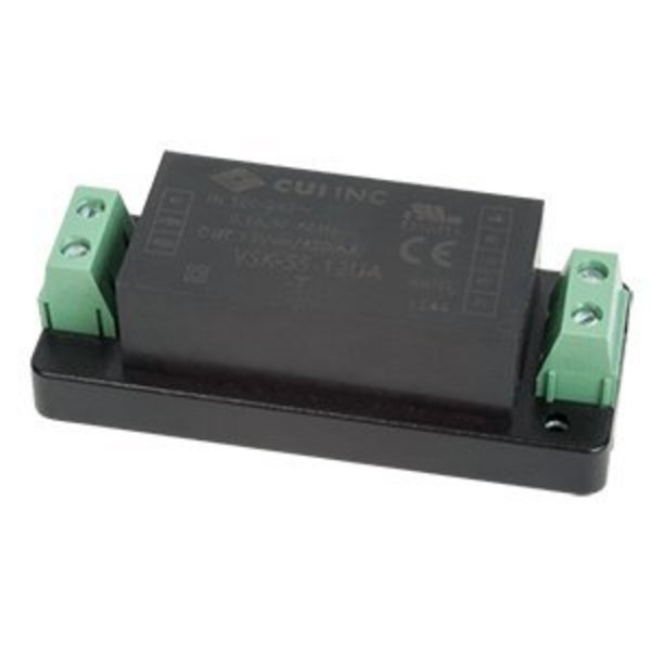 Cui Inc AC to DC Power Supply, 85 to 264V AC, 3.3V DC, 4.125W, 1.25A, Chassis VSK-S5-3R3UA-T